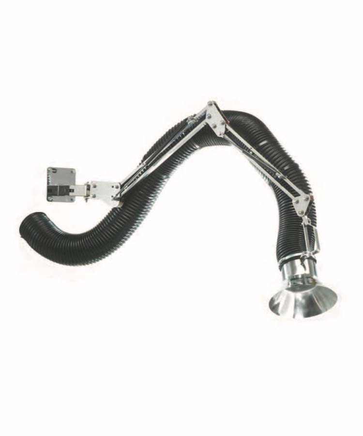 Plymoth P-343 Super-M Fume Extraction Arm (ATEX Stainless Steel)